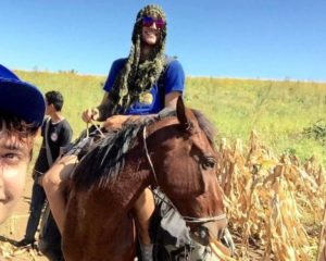 Thomas on his horse